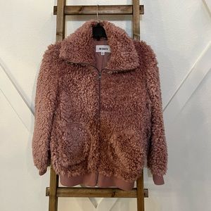 BB Dakota Pink Sherpa Jacket